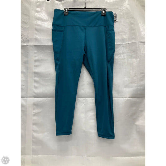 Athletic Leggings By Danskin In Blue, Size: Xl