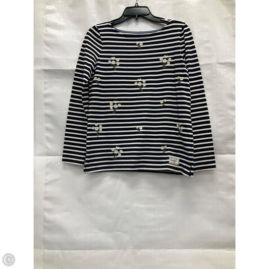 Top Long Sleeve By Talbots In Striped Pattern, Size: Xs
