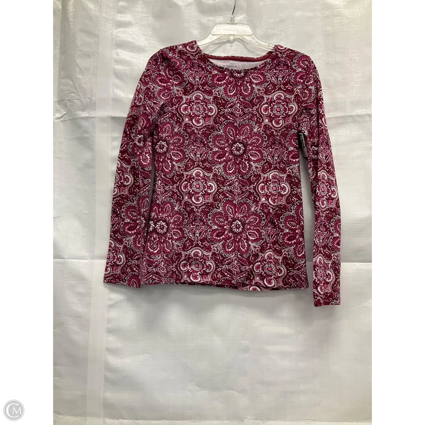 Top Long Sleeve By Talbots In Purple & Red, Size: S