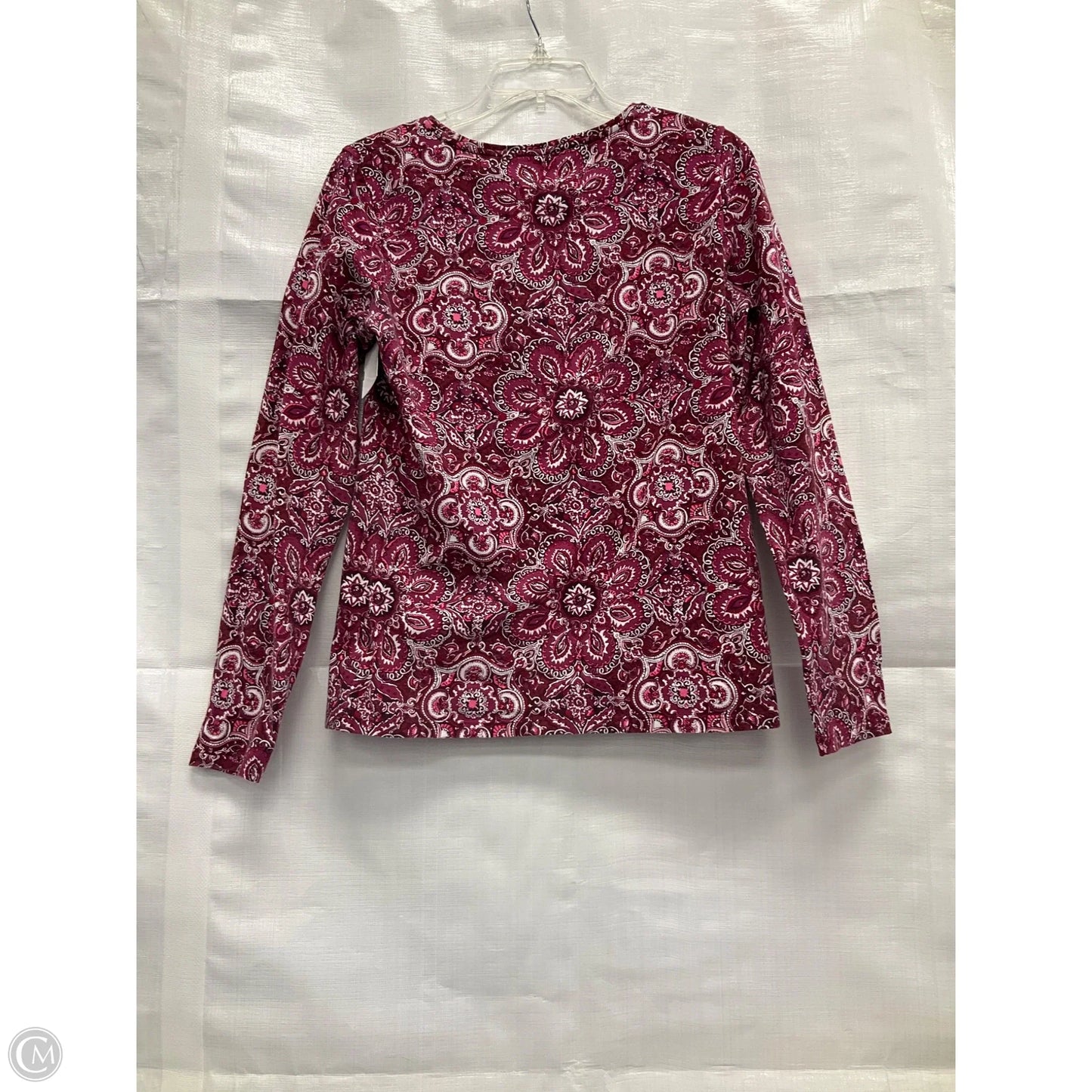 Top Long Sleeve By Talbots In Purple & Red, Size: S