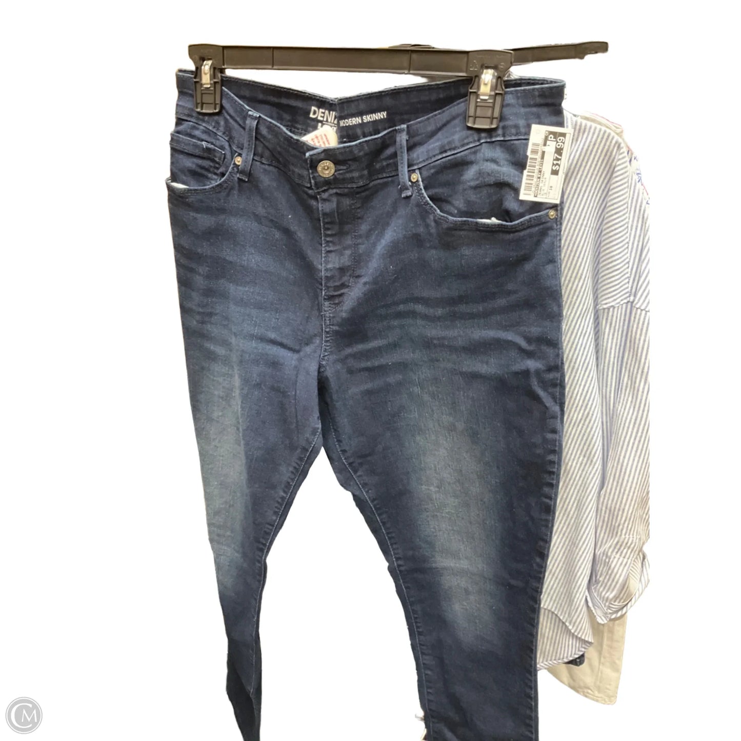 Jeans Skinny By Denizen By Levis In Blue Denim, Size: 18