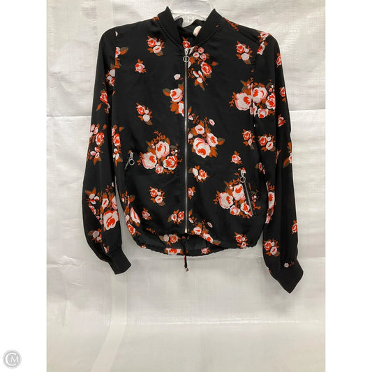 Jacket Shirt By Cloud Chaser In Floral Print, Size: S