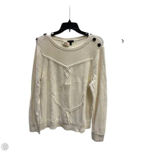 Sweater By Talbots In Cream, Size: Xl