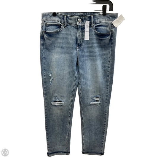 Jeans Straight By White House Black Market In Blue Denim, Size: 6