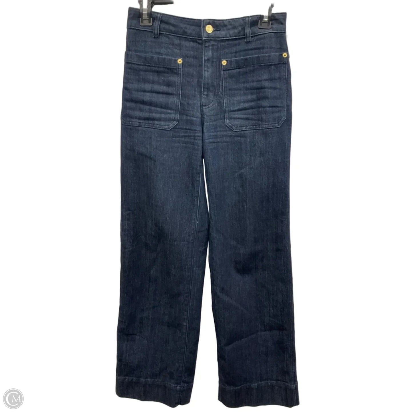 Jeans Wide Leg By Michael Kors In Blue Denim, Size: 2