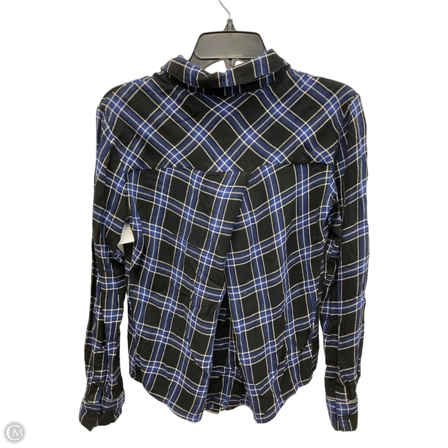 Top Long Sleeve By Sanctuary In Plaid Pattern, Size: Xs