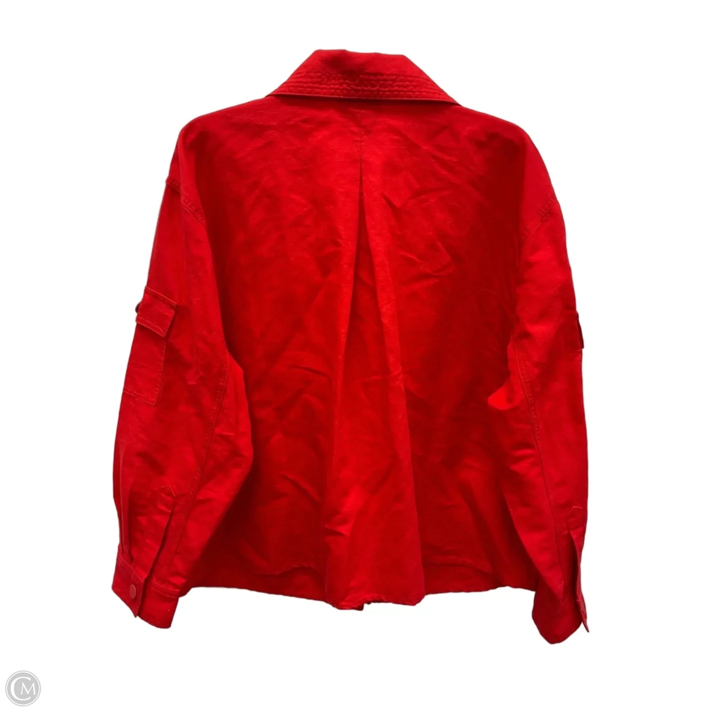 Jacket Shirt By Cabi In Red, Size: Xl