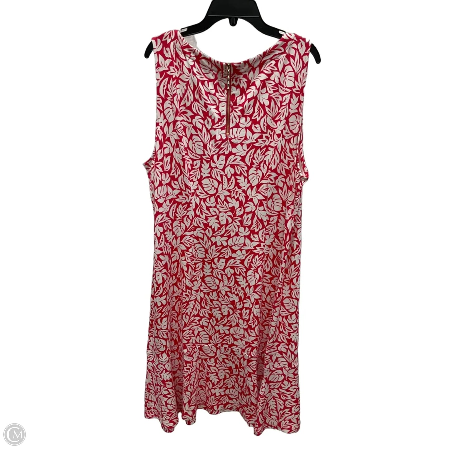 Dress Casual Midi By Tommy Bahama In Pink & White, Size: Xl