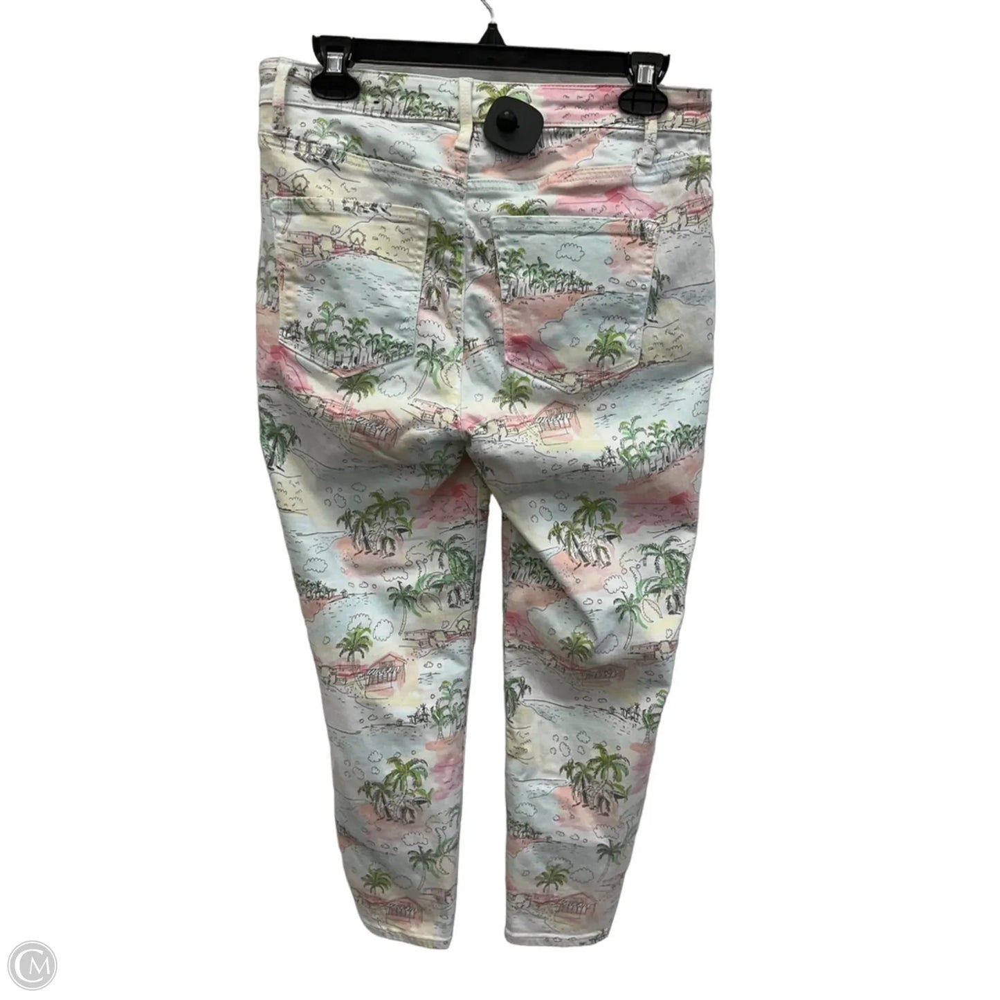 Jeans Cropped By Talbots In Tropical Print, Size: 6