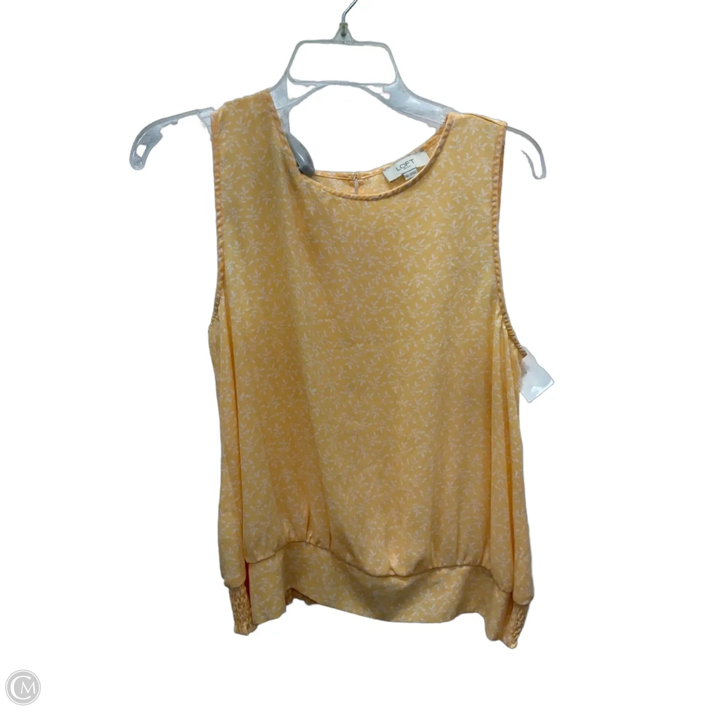 Top Sleeveless By Loft In Orange, Size: M