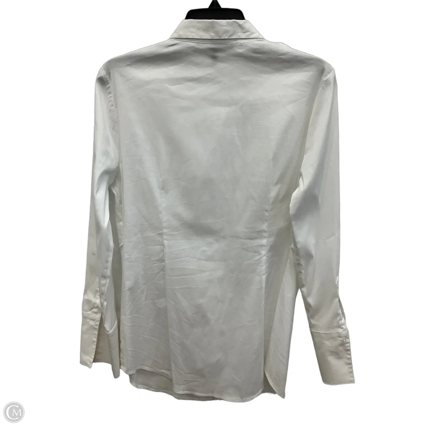 Blouse Long Sleeve By White House Black Market In White, Size: M