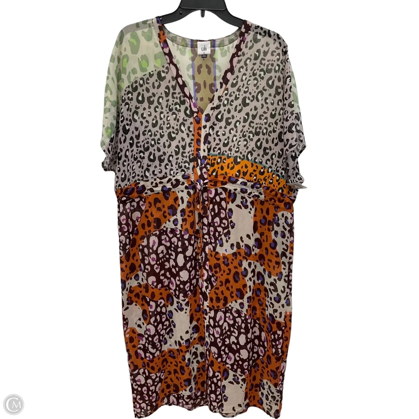 Swimwear Cover-up By Cabi In Animal Print, Size: M