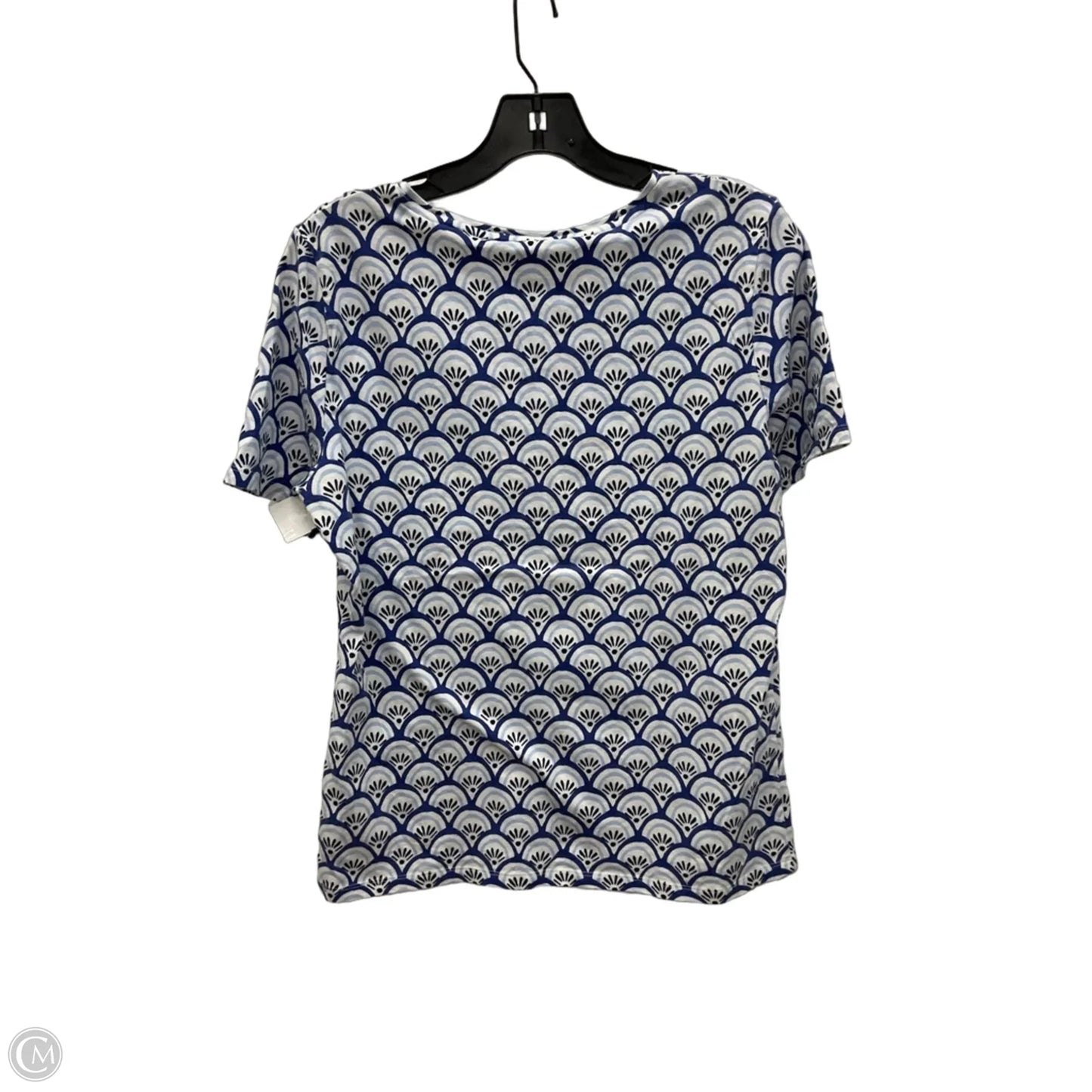 Top Short Sleeve By Talbots In Blue, Size: L