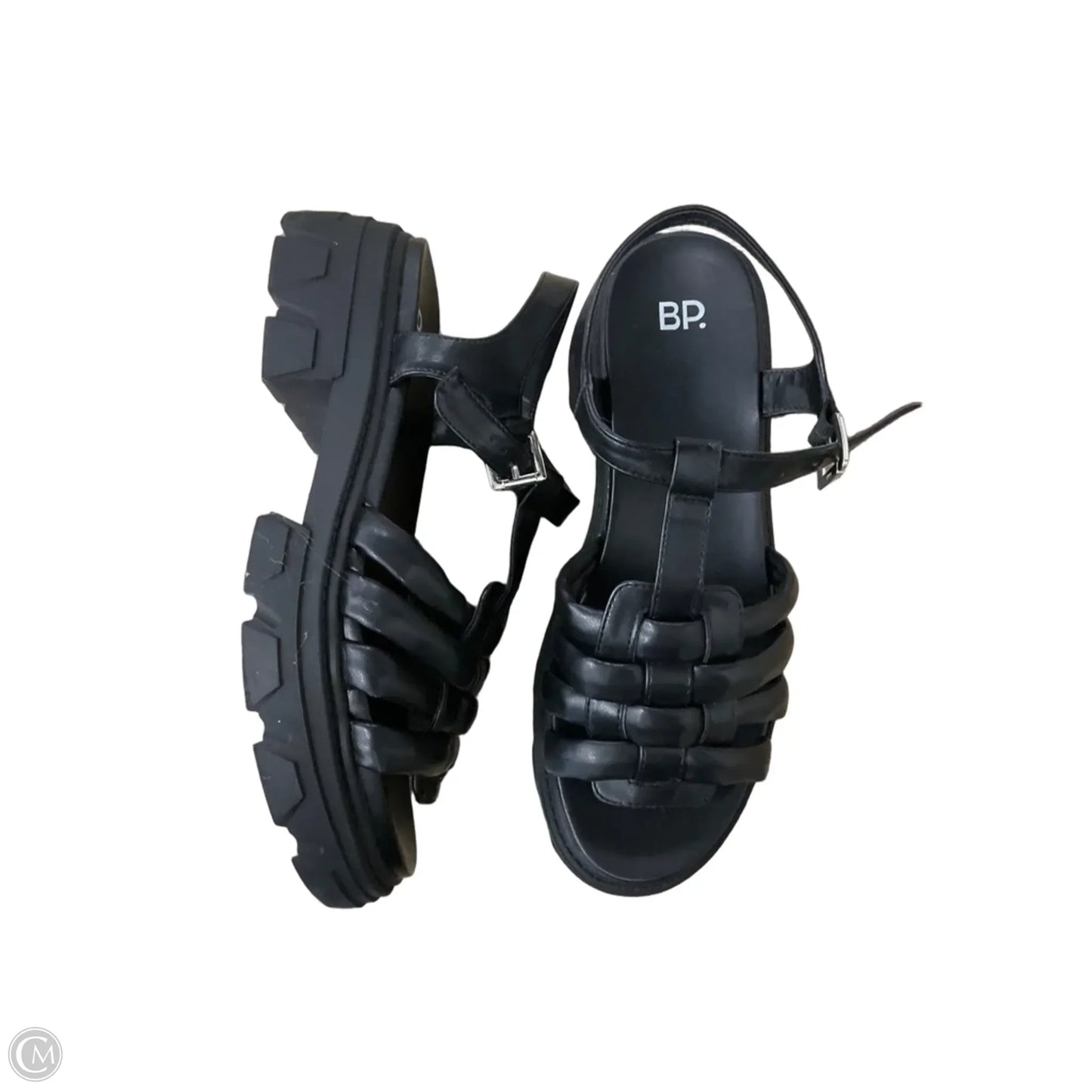 Sandals Heels Platform By Bp In Black, Size: 10