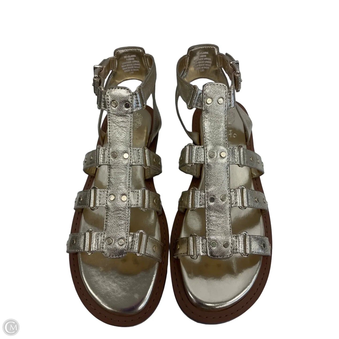 Sandals Flats By Vince Camuto In Gold, Size: 7.5