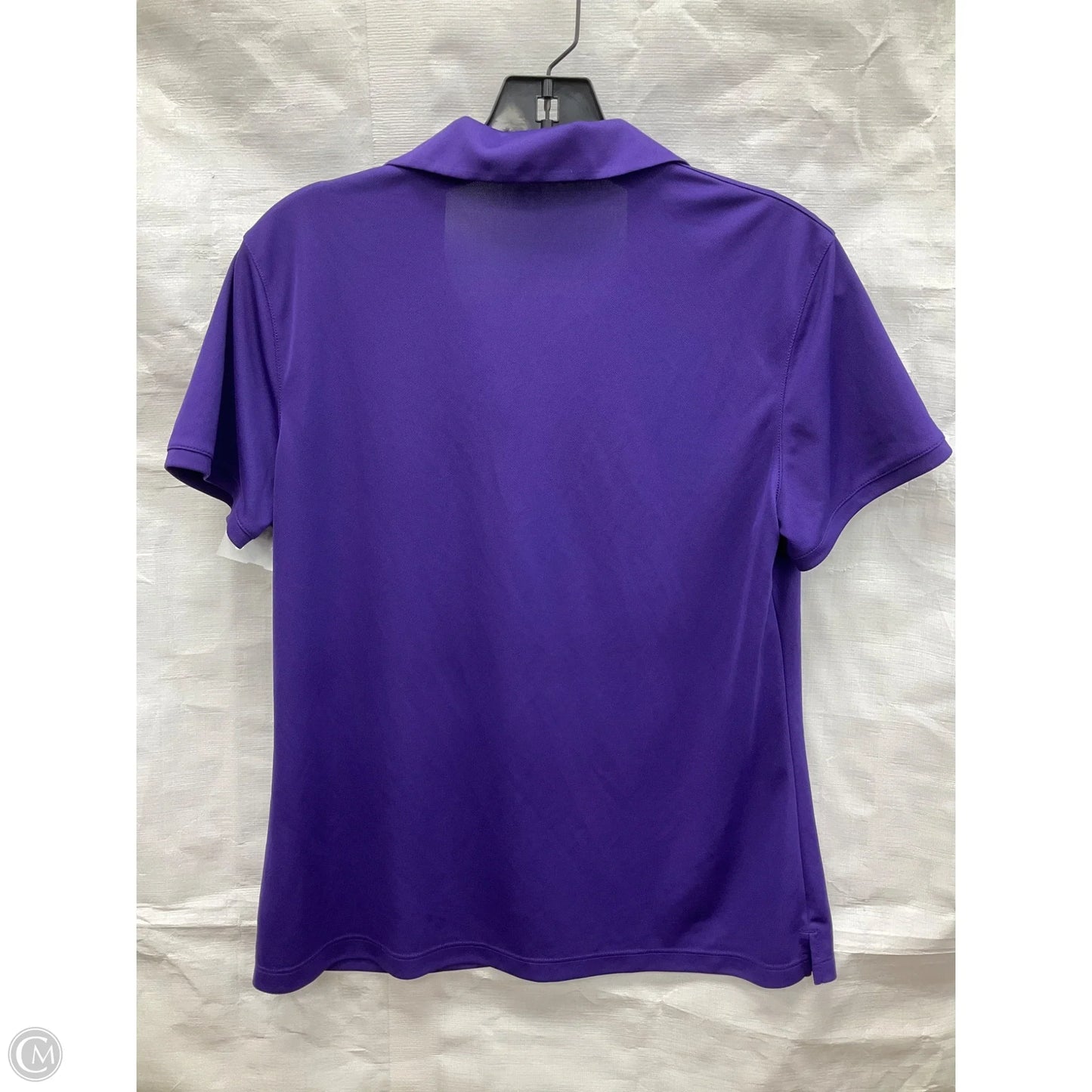 Athletic Top Short Sleeve By Nike In Purple, Size: M