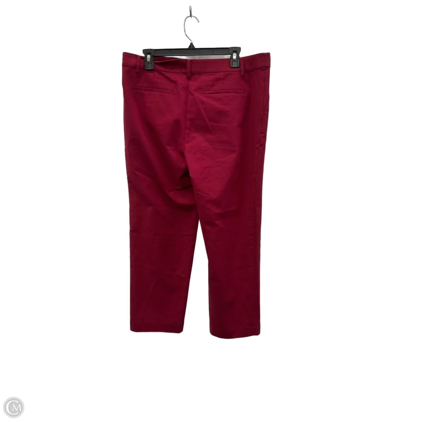 Pants Cropped By Loft In Red, Size: 12p