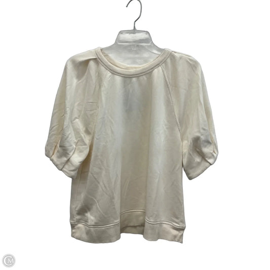 Top Short Sleeve By Loft In White, Size: M