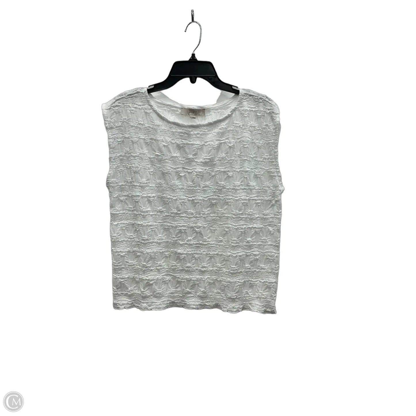 Top Sleeveless By Loft In White, Size: Xs