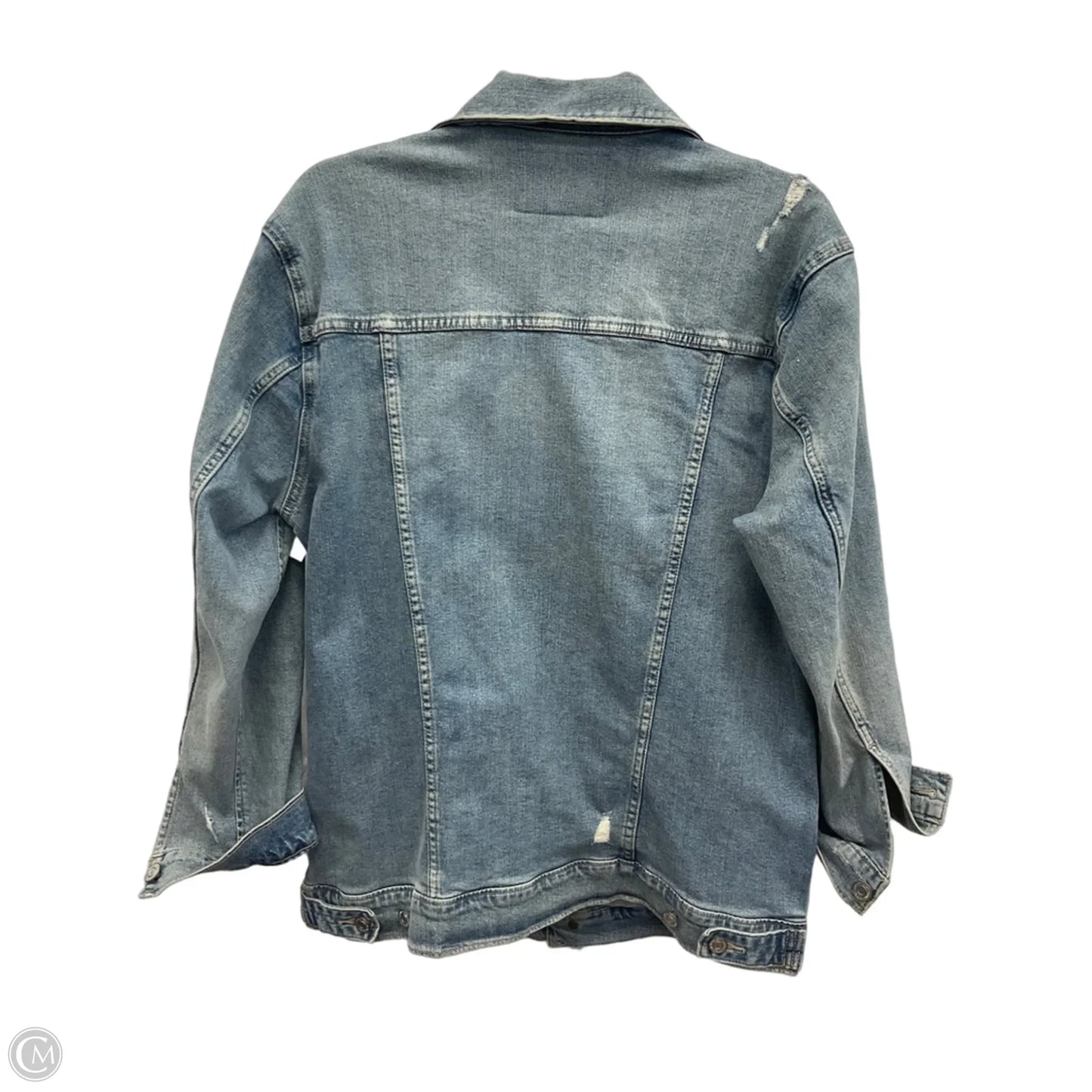 Jacket Denim By Lucky Brand In Blue Denim, Size: M