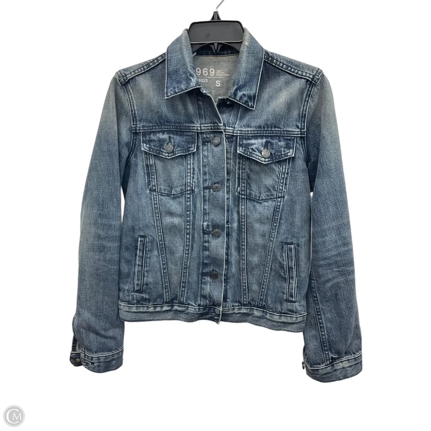 Jacket Denim By Gap In Blue Denim, Size: S