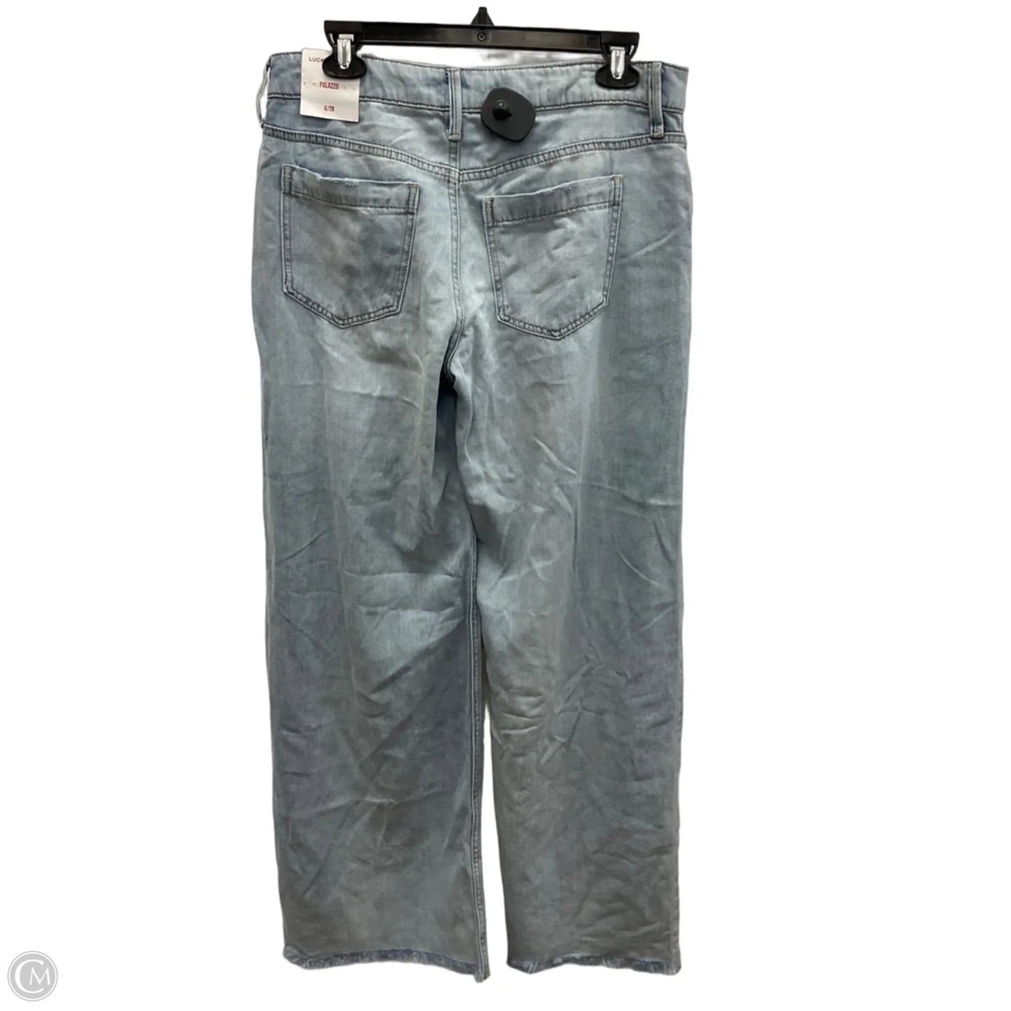 Jeans Wide Leg By Lucky Brand In Blue Denim, Size: 6