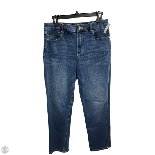 Jeans Straight By White House Black Market In Blue Denim, Size: 6