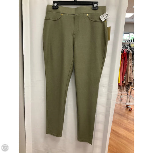 Pants Leggings By Michael By Michael Kors In Green, Size: L