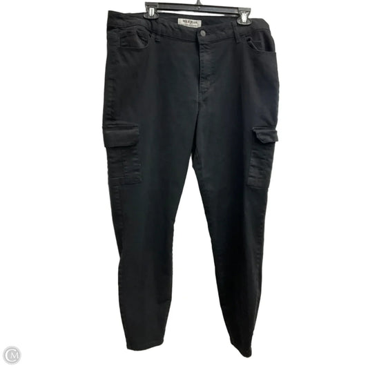 Jeans Straight By Cmc In Black Denim, Size: 18