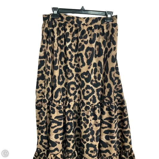 Skirt Maxi By Nasty Gal In Animal Print, Size: 16