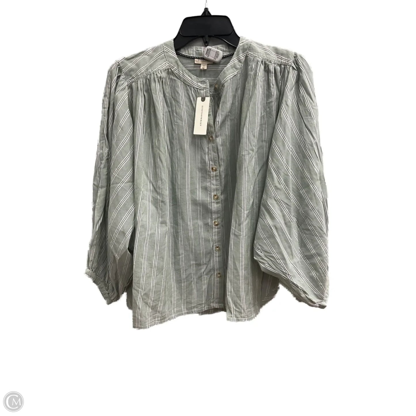 Top Long Sleeve By Pilcro In Green, Size: M