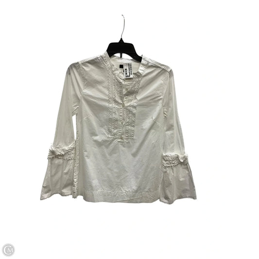 Top Long Sleeve By J. Crew In White, Size: 2