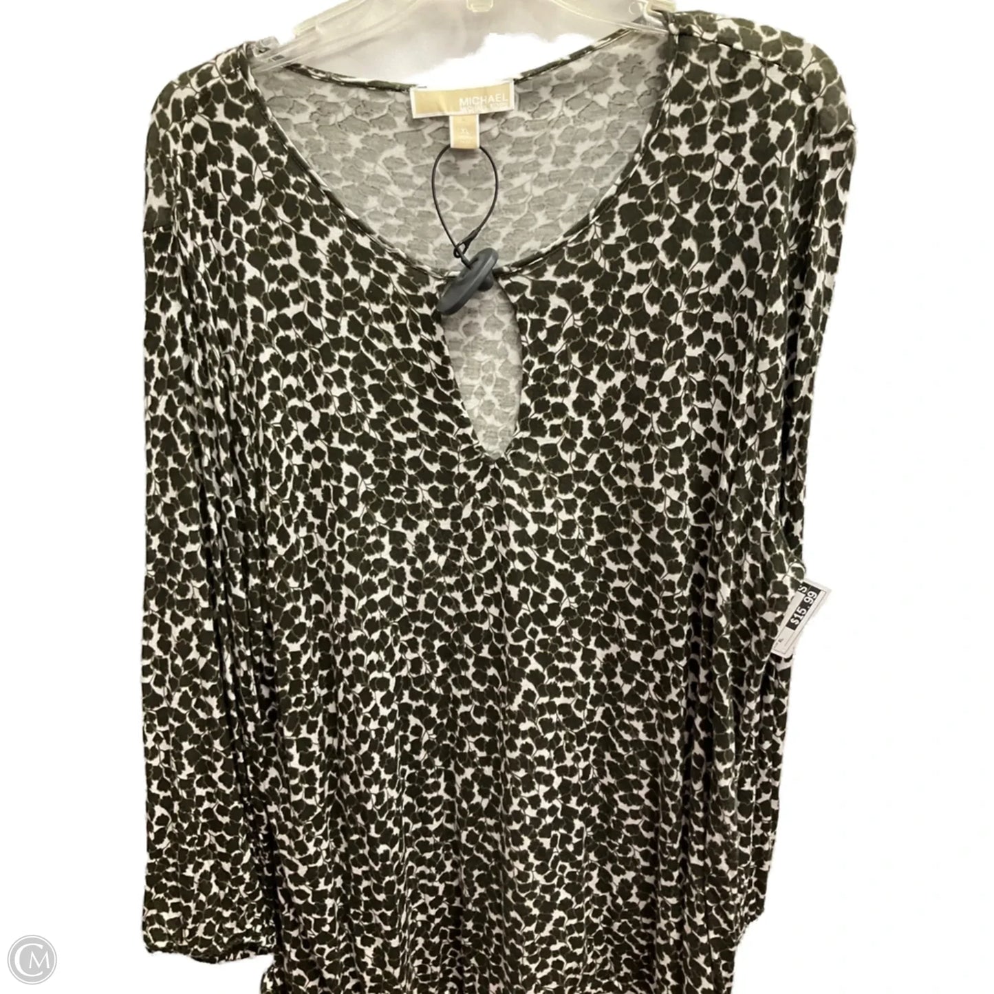 Top Long Sleeve By Michael By Michael Kors In Green, Size: Xl