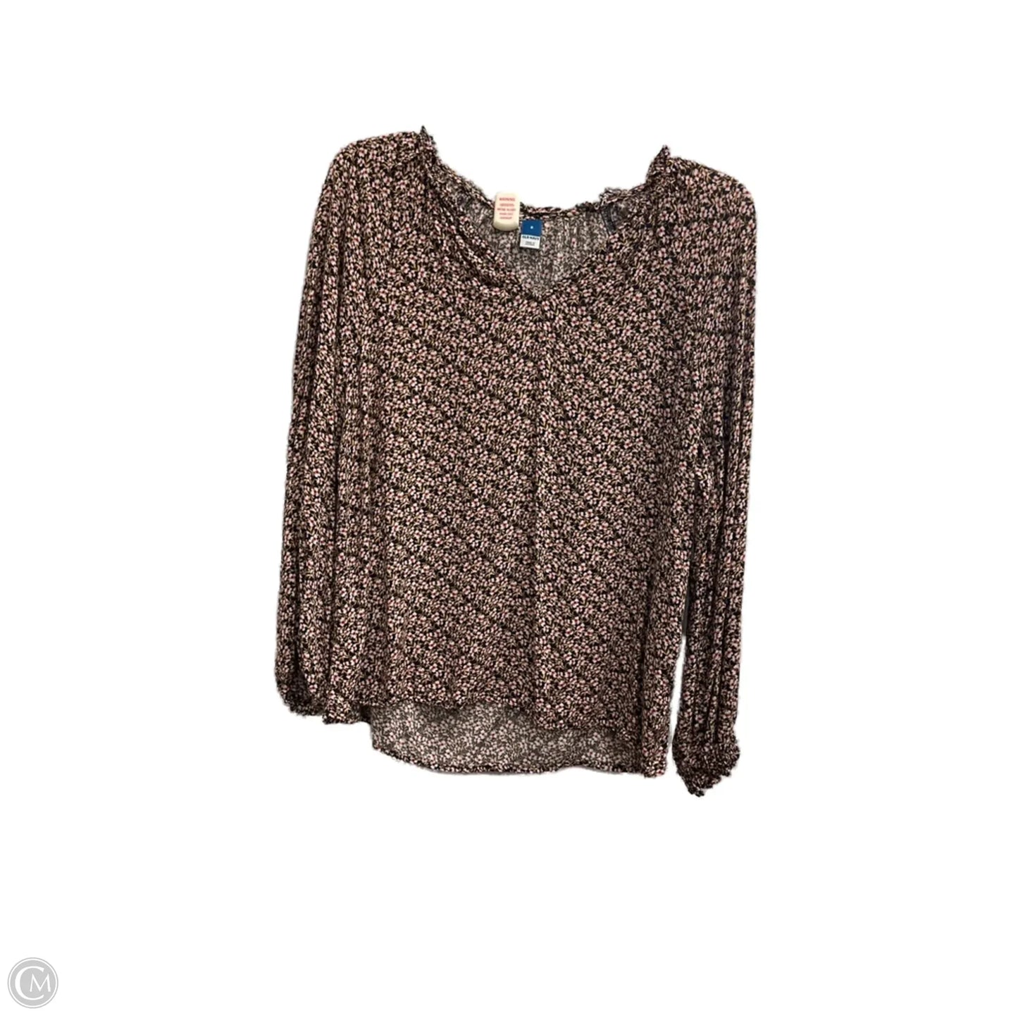 Top Long Sleeve By Old Navy In Floral Print, Size: S