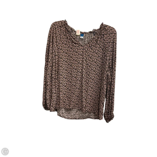Top Long Sleeve By Old Navy In Floral Print, Size: S