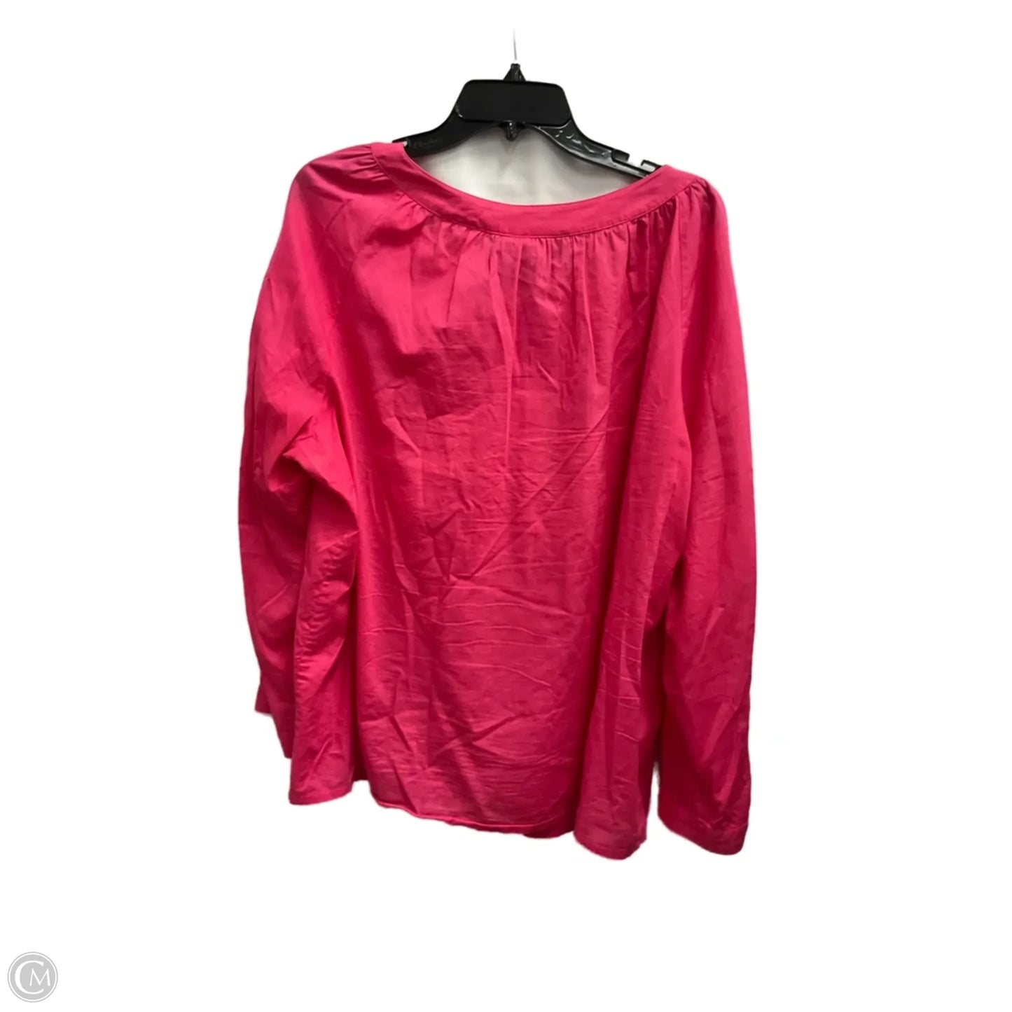 Top Long Sleeve By Evan-picone In Pink, Size: 16