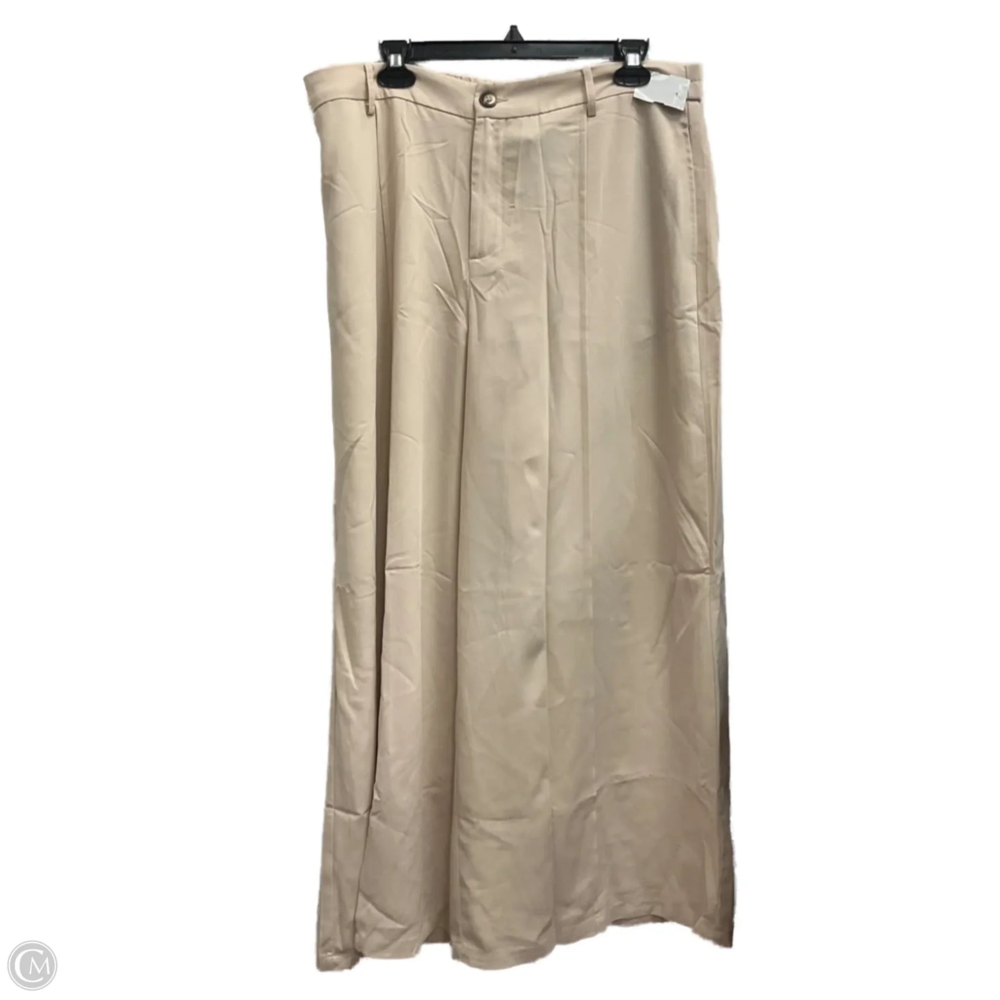 Pants Wide Leg By Clothes Mentor In Beige, Size: 18