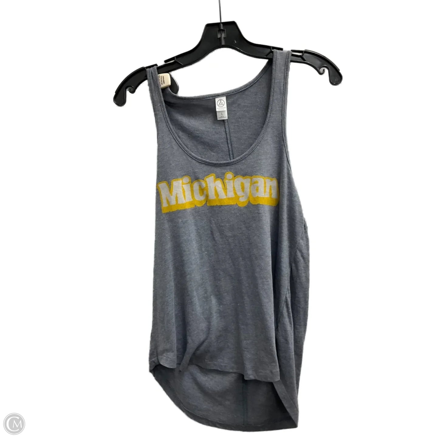 Tank Top By Clothes Mentor In Grey & Orange, Size: L