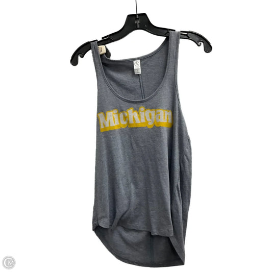 Tank Top By Clothes Mentor In Grey & Orange, Size: L