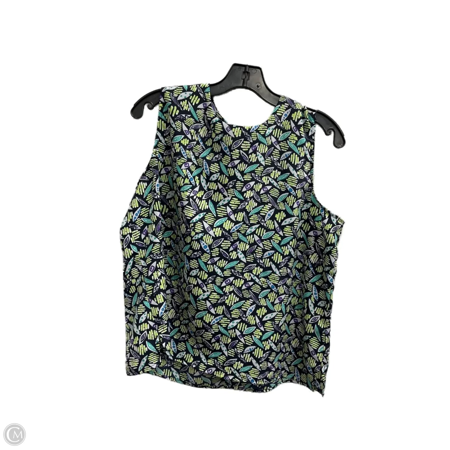 Top Sleeveless By Notations In Multi-colored, Size: Xl
