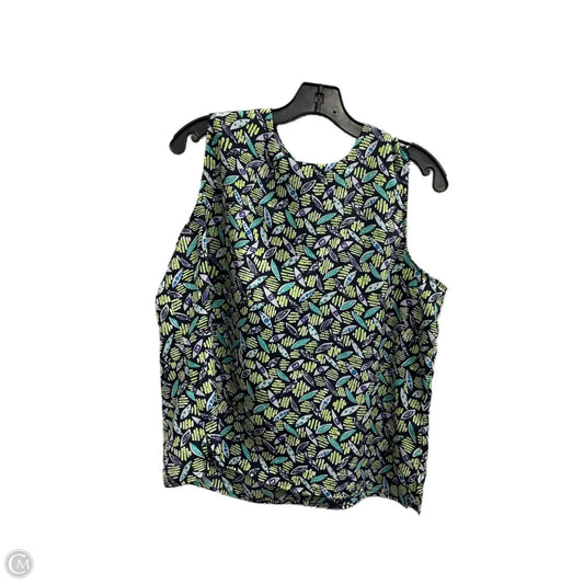 Top Sleeveless By Notations In Multi-colored, Size: Xl