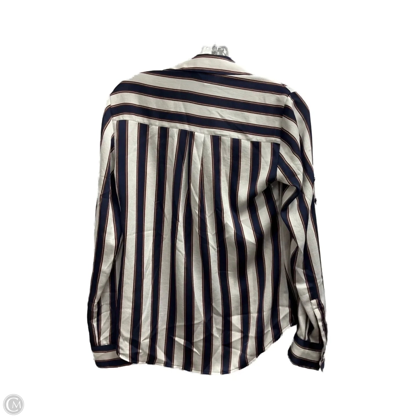 Blouse Long Sleeve By Express In Tan, Size: Xs