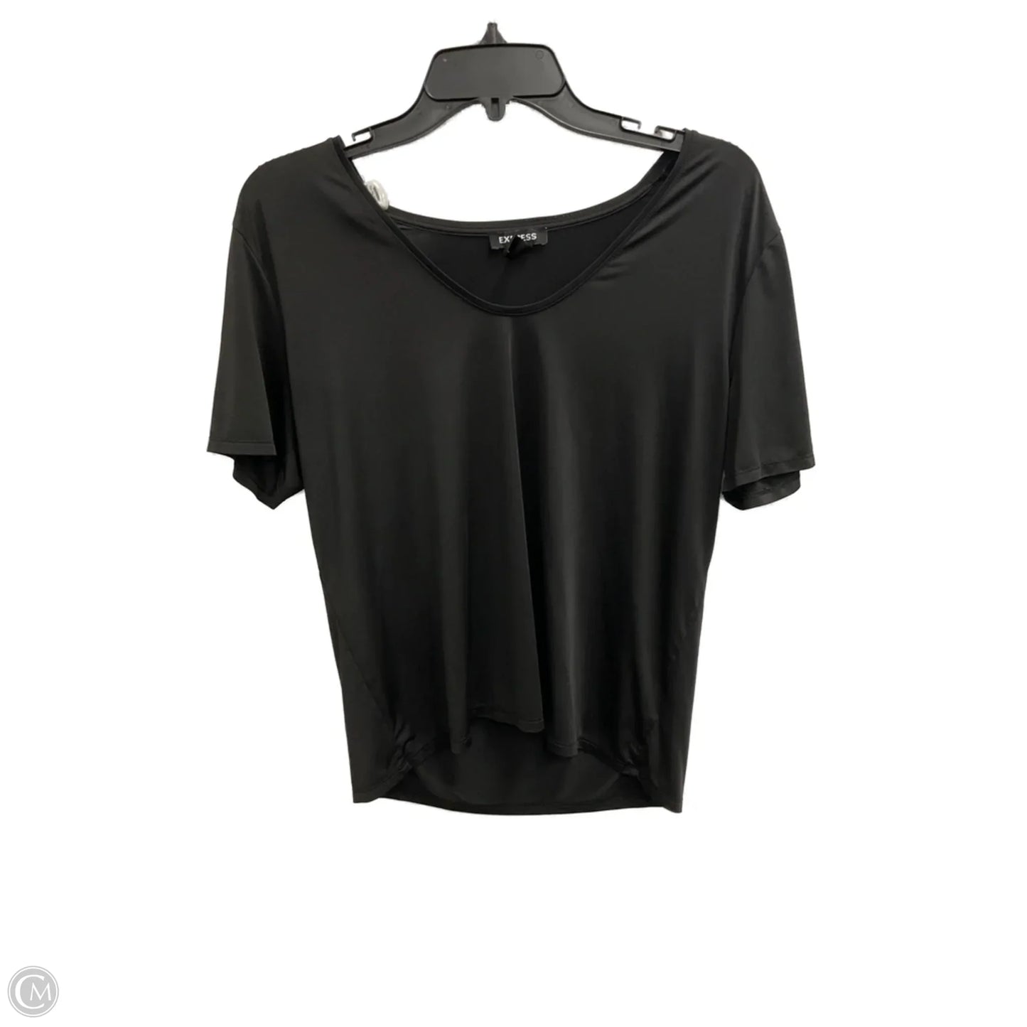 Top Short Sleeve Basic By Express In Black, Size: S