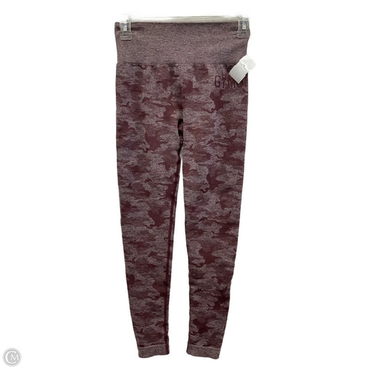 Athletic Leggings By Gym Shark In Camouflage Print, Size: Xs