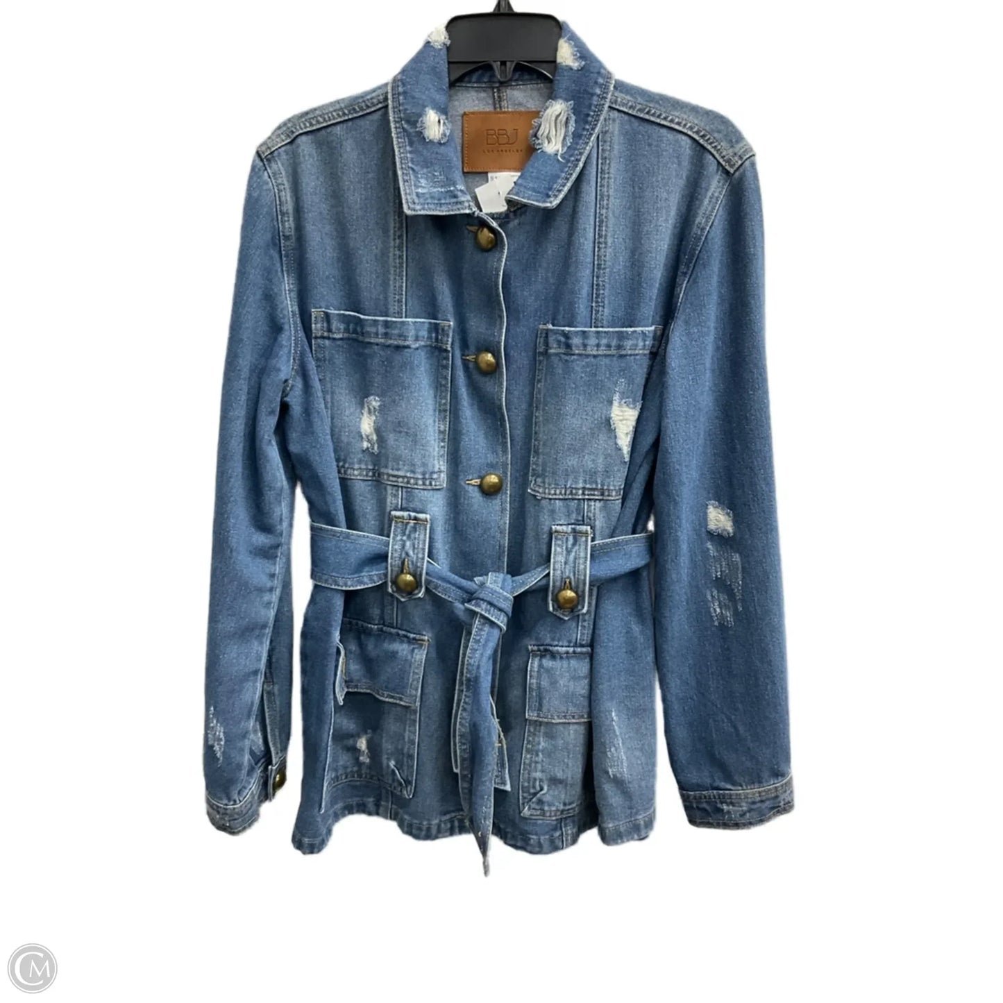 Jacket Denim By Clothes Mentor In Blue Denim, Size: S