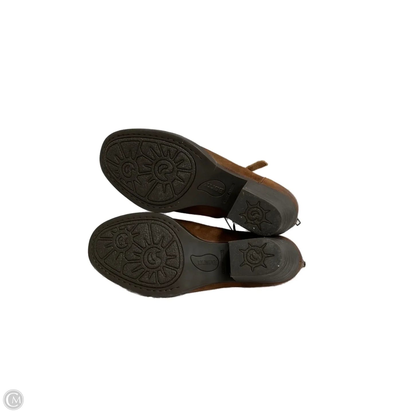 Boots Ankle Heels By Born In Brown, Size: 9