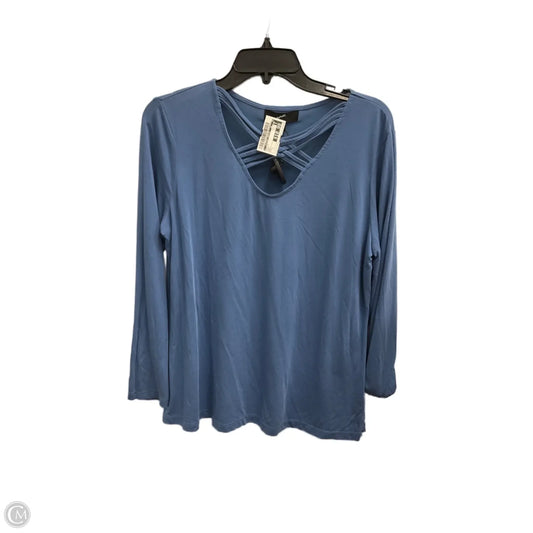 Top Long Sleeve By Clothes Mentor In Blue, Size: L