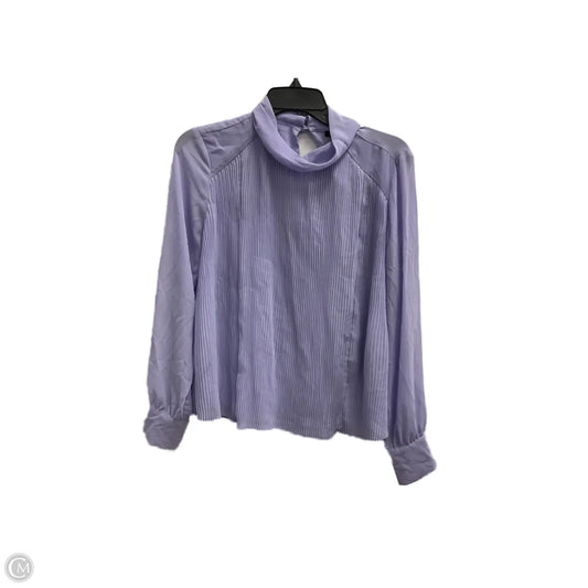 Top Long Sleeve By Ann Taylor In Purple, Size: S