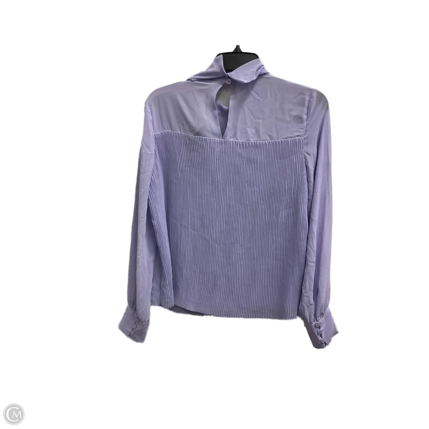 Top Long Sleeve By Ann Taylor In Purple, Size: S