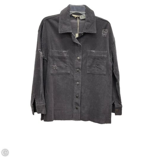 Jacket Shirt By Mystree In Purple, Size: S